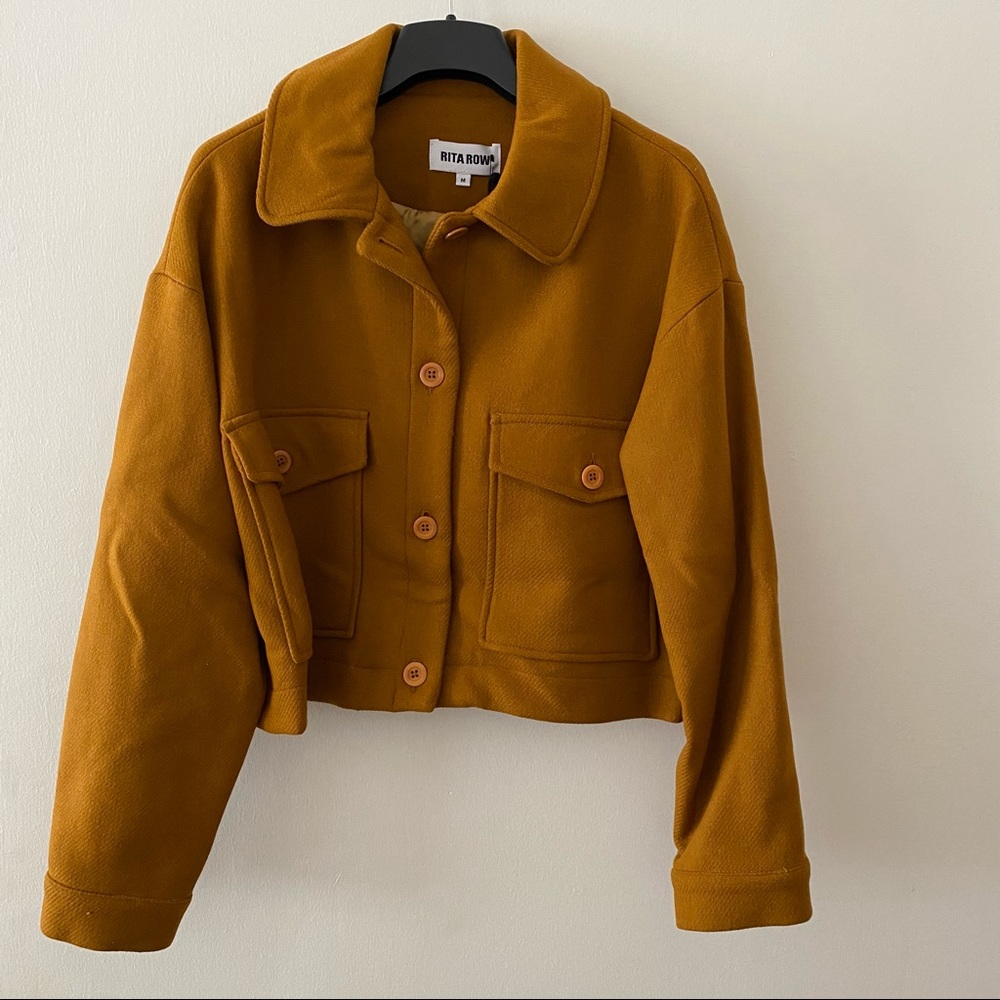 New with tags sustainable brand Rita row ocre wool jacket